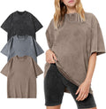 Women's Oversized Cotton T-Shirts 3-Pack - Washed Baggy Tees