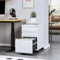 Mobile File Cabinet with Lock 3 Drawer Under Desk - Rolling Office