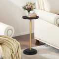 Small Round Pedestal Side Table Set of 2 for Living Room