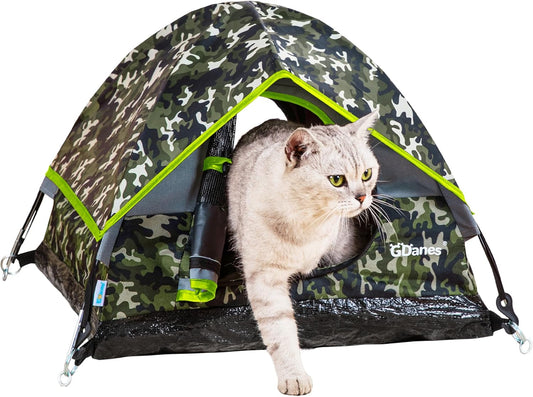 Camouflage Cat Tent for Small Dogs and Rabbits - Portable House