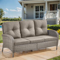 HUMMUH Outdoor Patio Couch - Thick Cushions for Lasting Comfort
