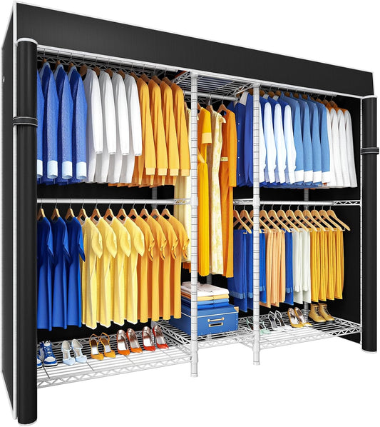 Ulif E12C Heavy Duty Closet Organizer with Adjustable Shelves