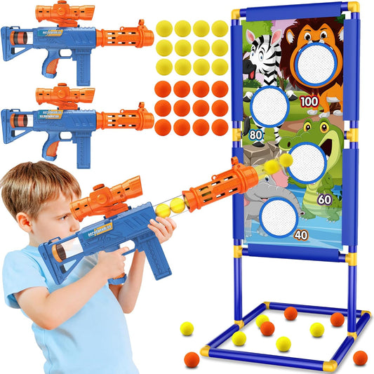 KKONES Shooting Game Toy for Boys - Fun Foam Blaster Set