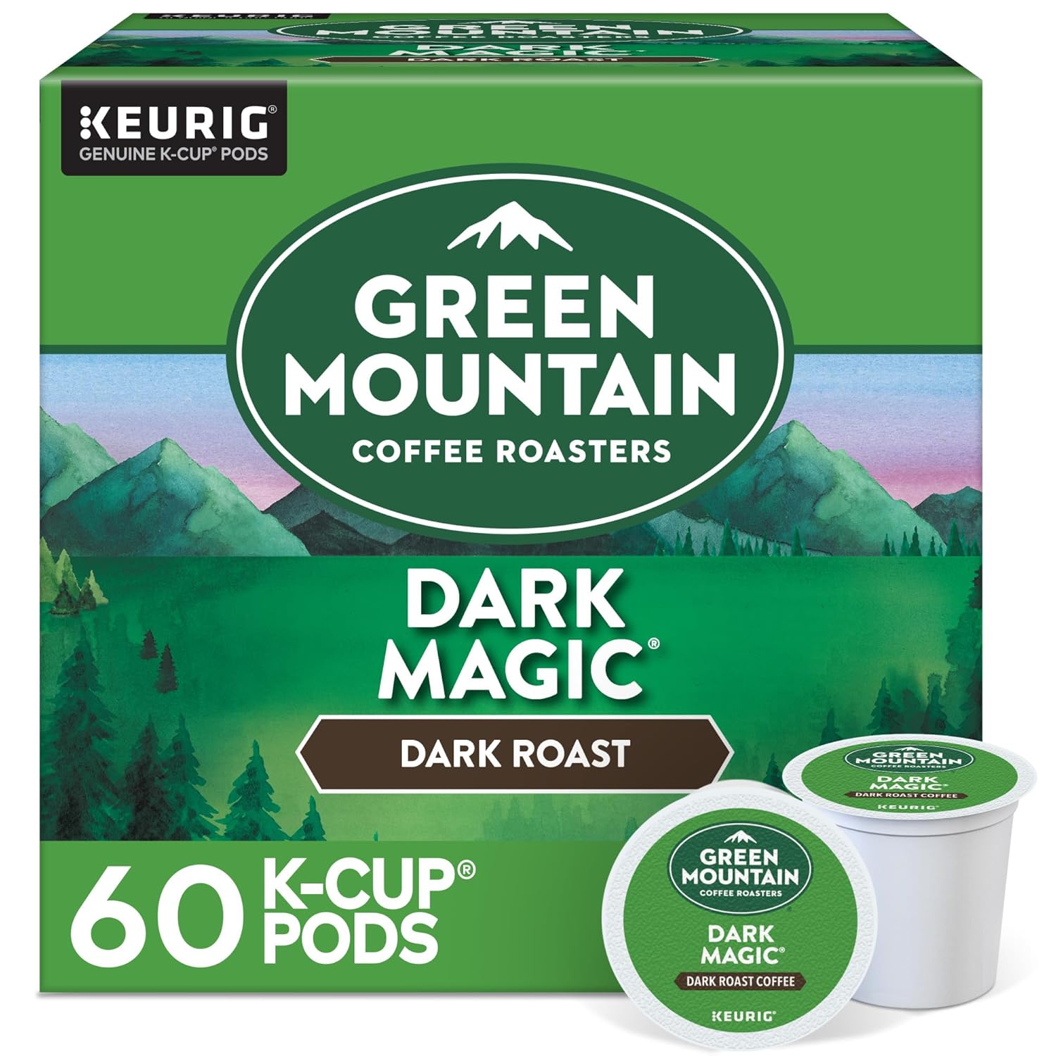 Dark Magic K-Cup Pods, Intense Dark Roast, 60 Ct