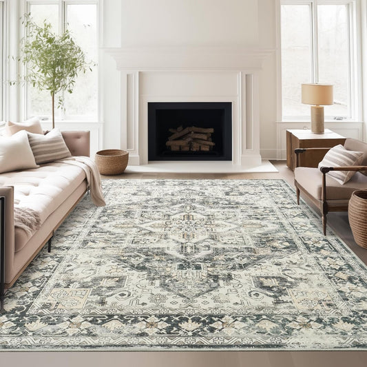 Zesthome 9x12 Area Rugs - Stain Resistant and Non-Slip Design