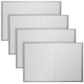 Cloverleaf Aluminum Sheet 2 ft x 3 ft 4-Pack - Durable Decorative Mesh