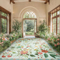 Amada 6x9 Area Rug - Low-Profile Washable Boho Floral Rug