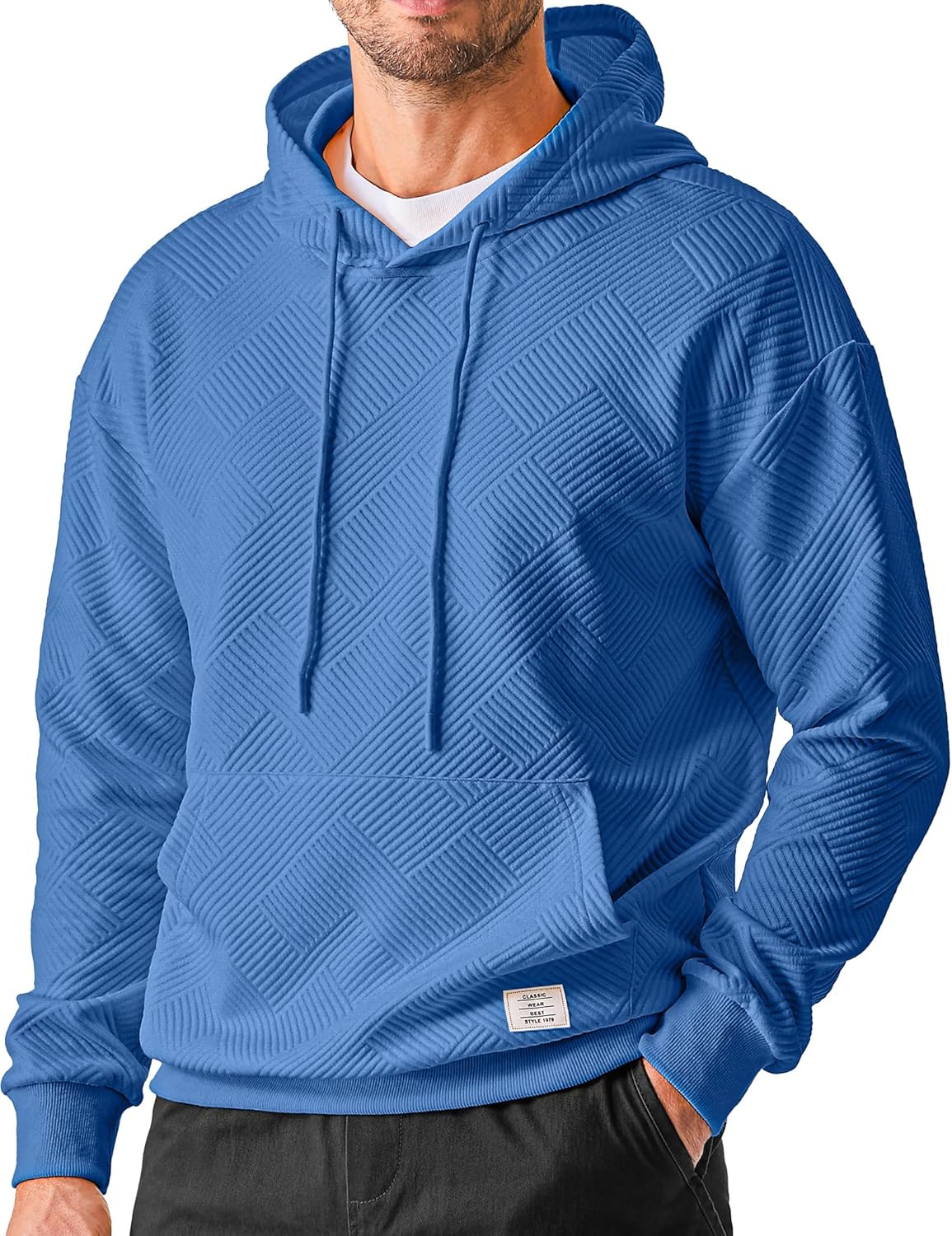Cozy Texture Hooded Sweatshirt by JMIERR