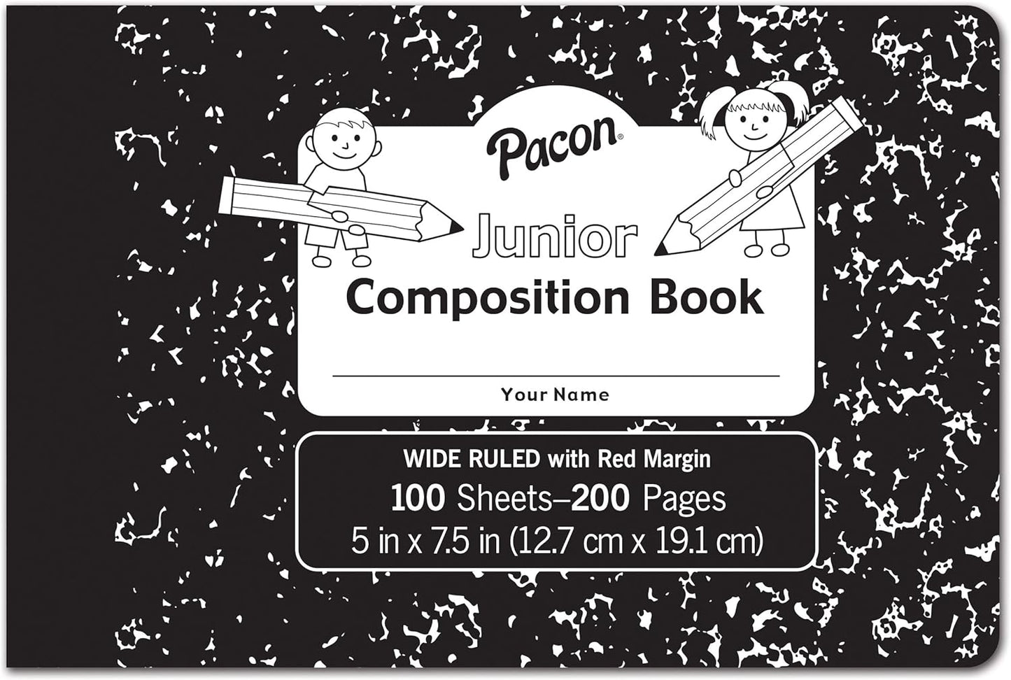Pacon 5 x 7.5 Junior Composition Books, 6 Pack