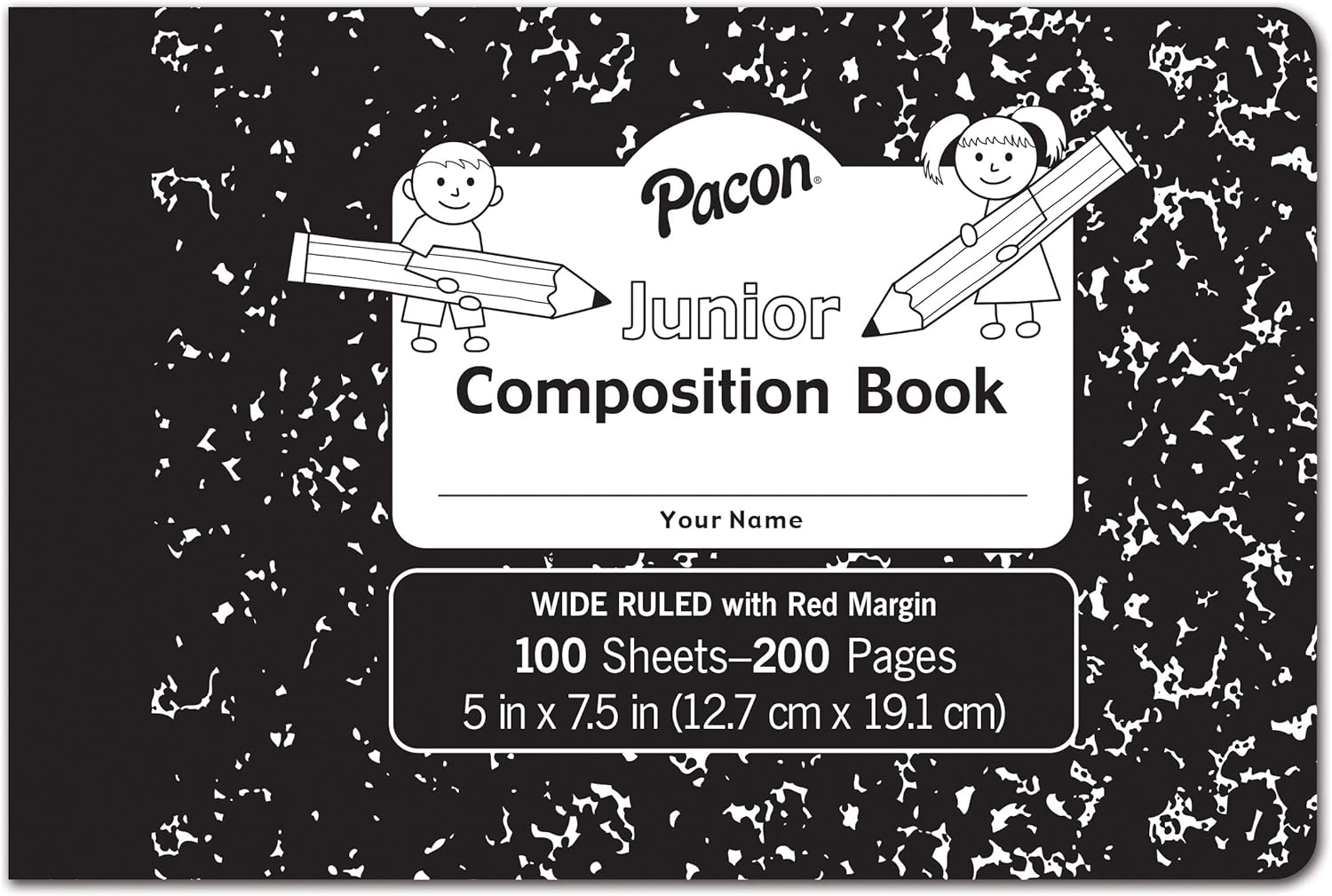Pacon 5 x 7.5 Junior Composition Books, 6 Pack