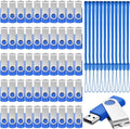 128 MB USB 2.0 Flash Drives 50 Pack Bulk with Lanyards - Office
