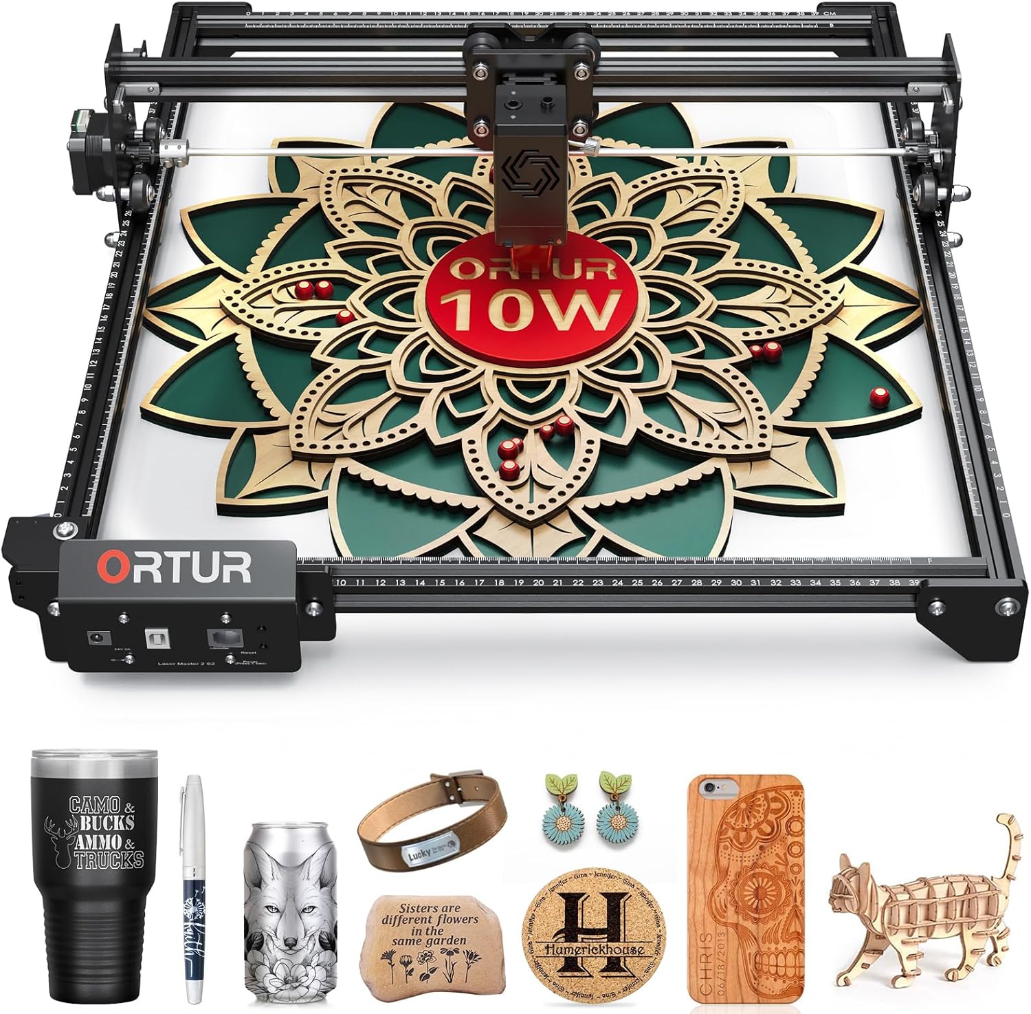 10W Output Laser Engraver for High Precision Wood and Metal