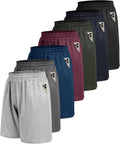 7 Pack Mens Athletic Shorts - Quick Dry Workout Shorts