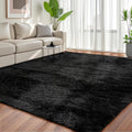 Fluffy 8x10 Area Rug for Living Room Bedroom - Soft Fuzzy Shaggy