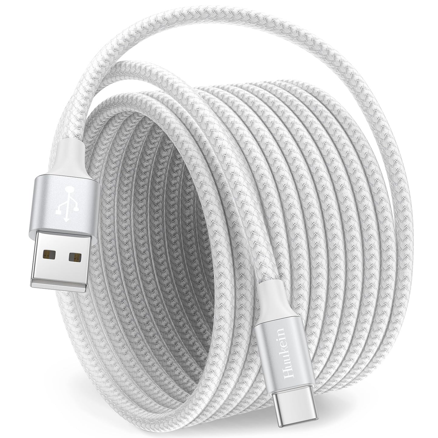 High-Speed 10ft USB-C Charger Cord for iPhone & Samsung