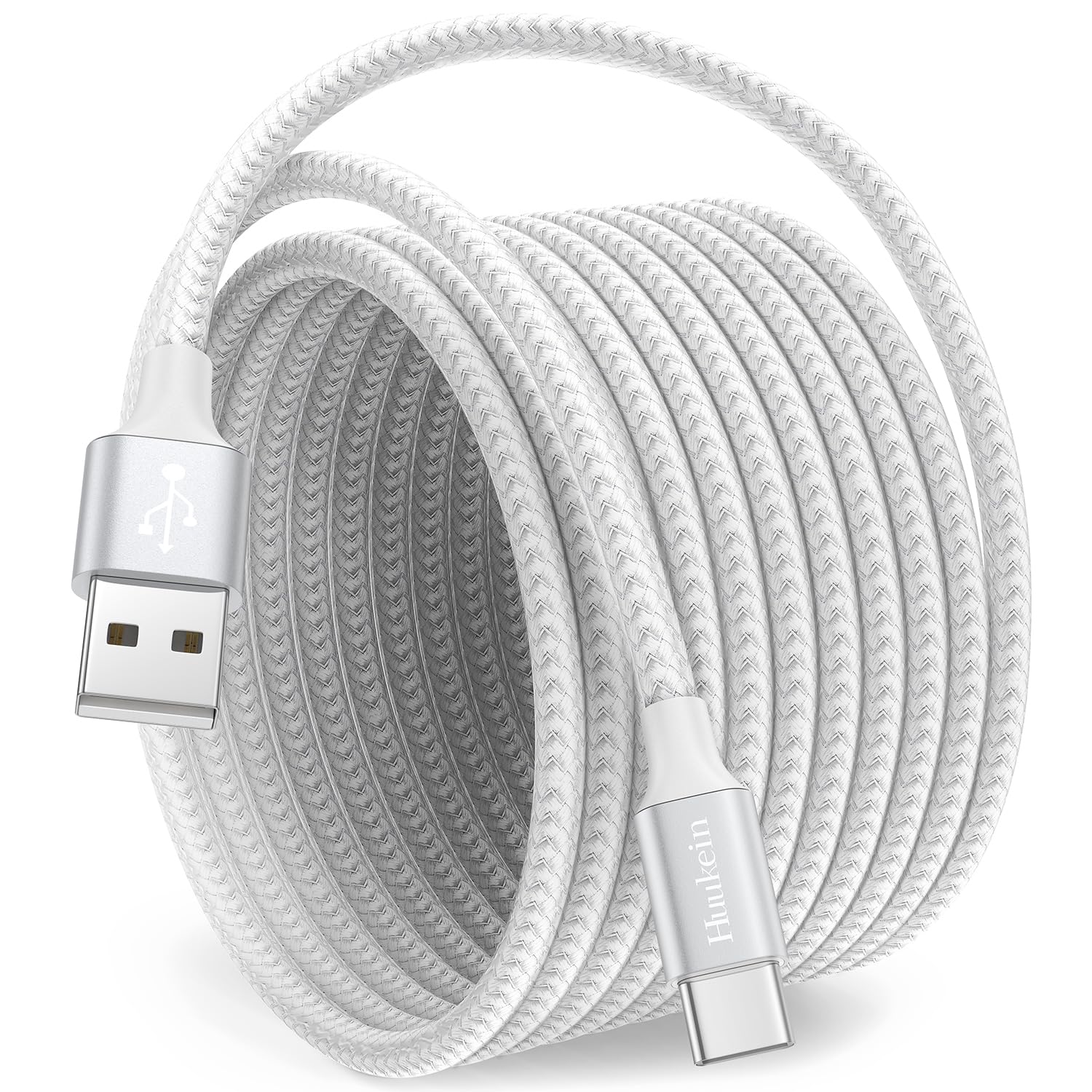 High-Speed 10ft USB-C Charger Cord for iPhone & Samsung