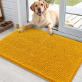 Dog Door Mat 36x24 Golden Yellow - Chenille Mud Mat for Paws