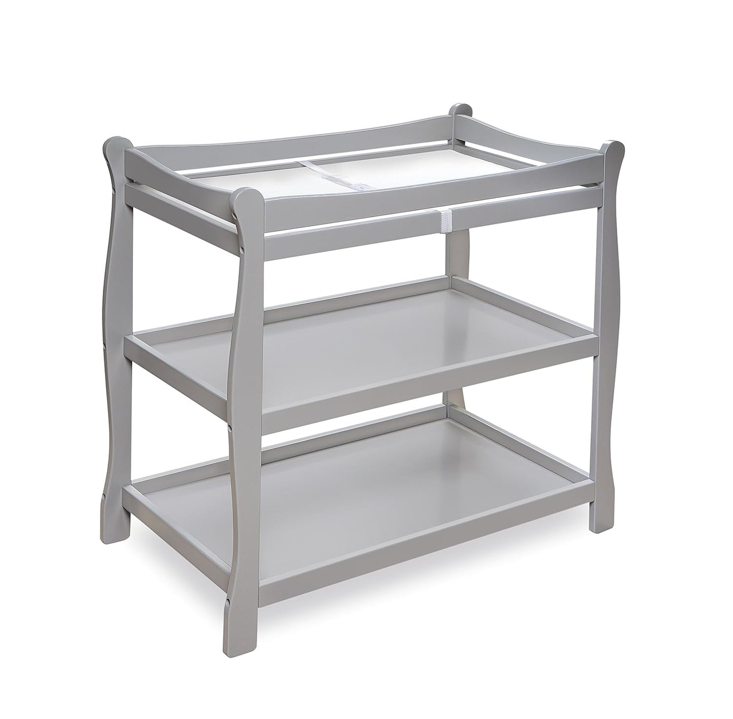 Badger Basket Sleigh Style Baby Changing Table for Nursery Use
