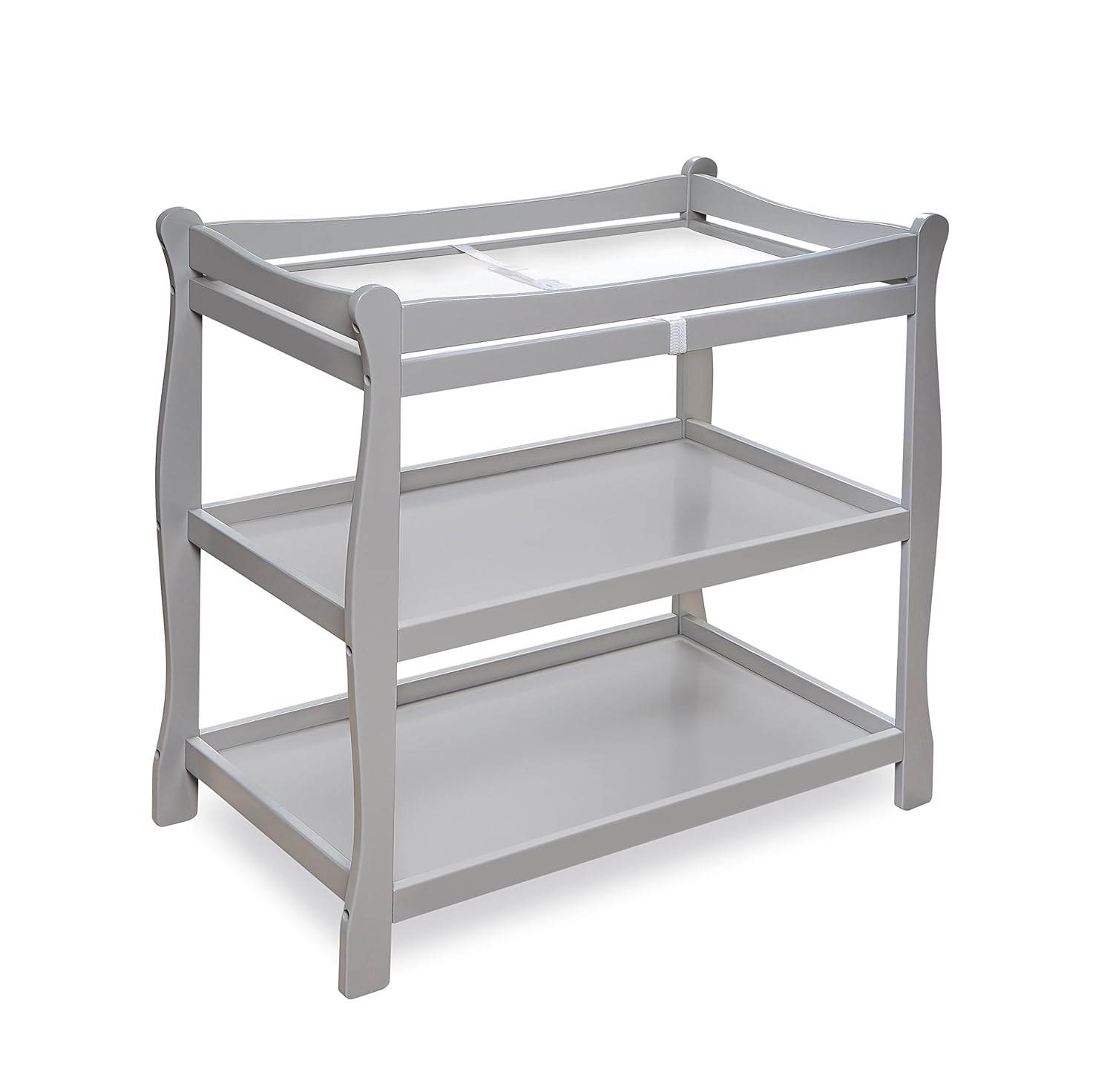 Badger Basket Sleigh Style Baby Changing Table for Nursery Use