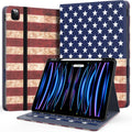 Case for New iPad Pro 12.9 in Leather Folio - Pencil Holder & Stand