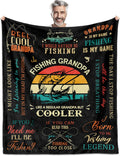 Fish Blanket 60 in x 50 in - Cozy Fishing Gift for Grandpa