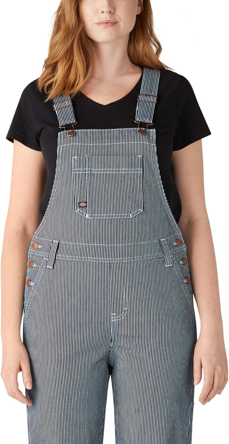 Dickies Women's Denim Bib Overall for Comfort and Durability