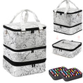 Large Nail Polish Organizer Case Hold 84+ Bottles - Travel Nail Kit