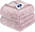 Full Size Rust Red Electric Blanket - Soft Sherpa Heated Full 80x84