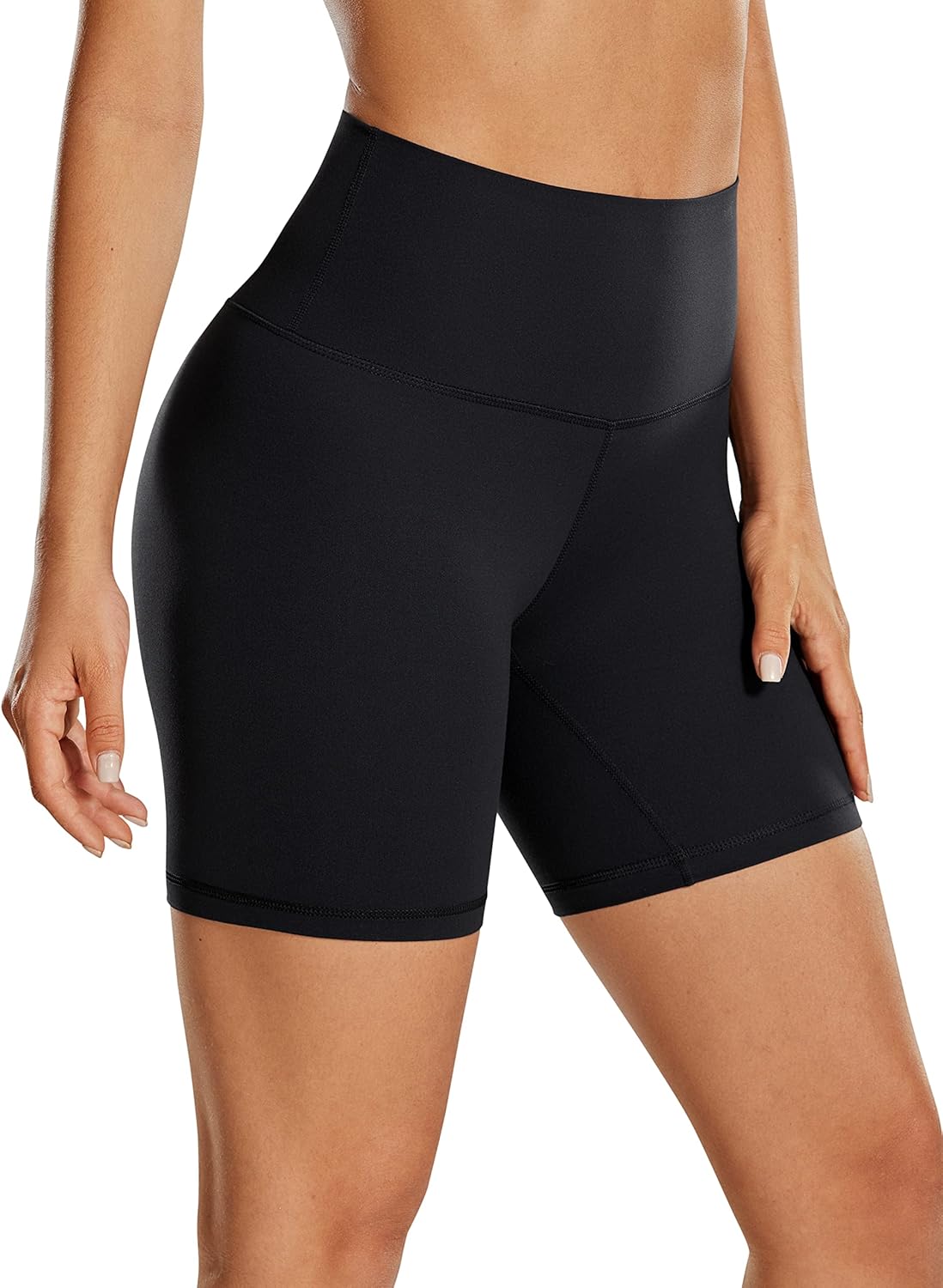 CRZ YOGA High Waisted Biker Shorts - 6 Inch Inseam