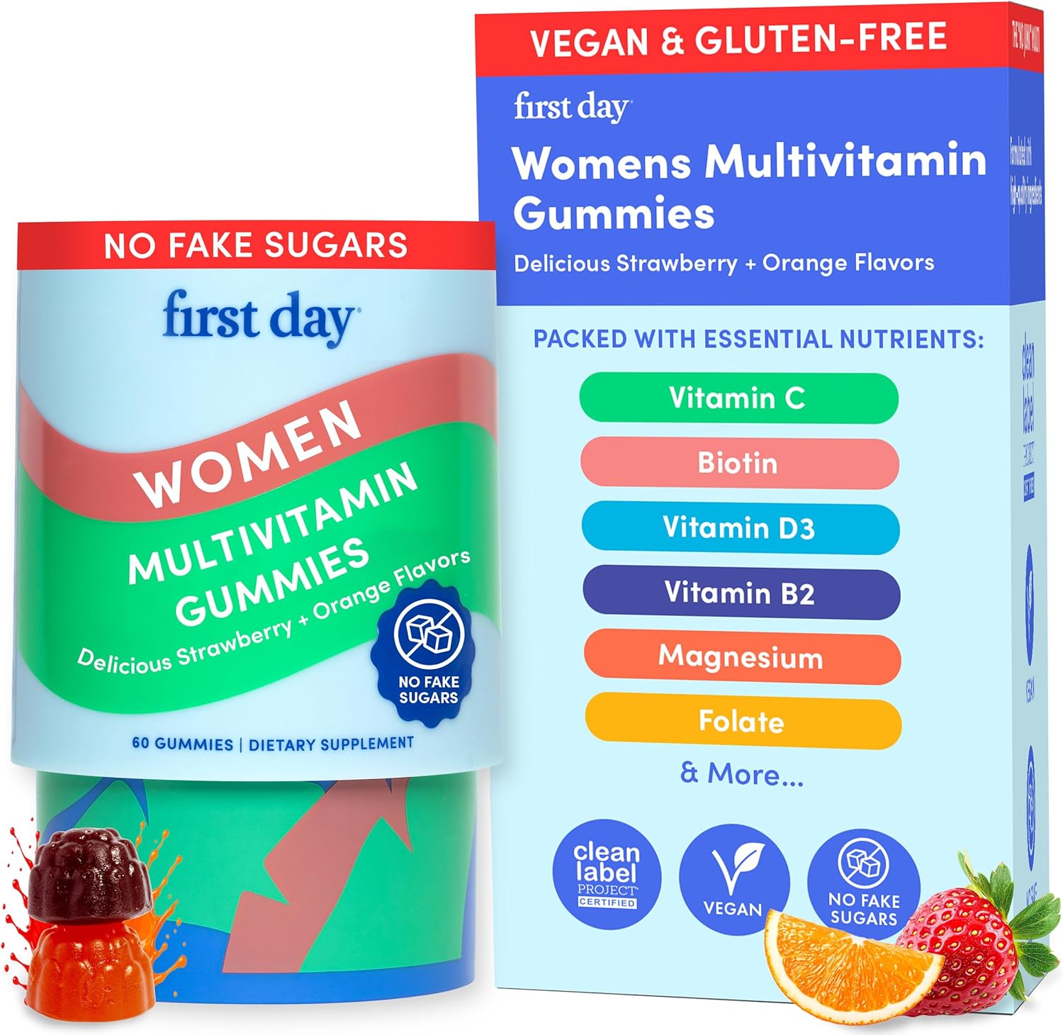 Daily Womens Multivitamin Gummies for Hair Growth and Energy