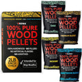 Kona All-Purpose Wood Pellets Variety Pack - Rich Smoke, Four Flavors