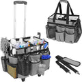 Extra Large Rolling Cleaning Caddy Bag with Trolley - Heavy Duty