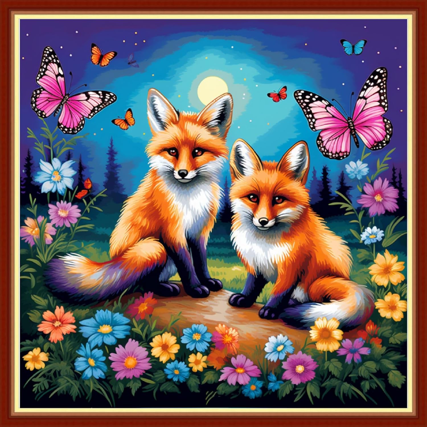 Foxhool Beginners Cross Stitch Kits for Colorful DIY Projects