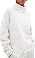 PRETTYGARDEN Womens Turtleneck Chunky Knit Sweater - Cozy Loose Fit 20