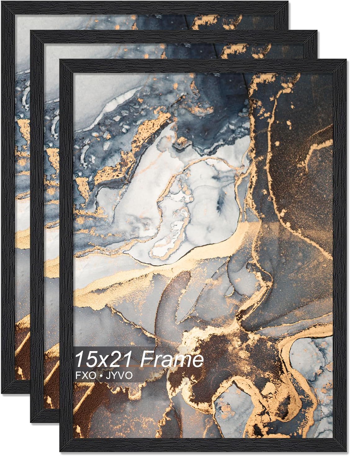 Engineered Wood 15x21 Picture Frame Set of 3 for Photos