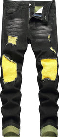 Slim Fit Stretch Jeans Ripped Skinny Jeans for Men (Style KGDW)