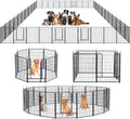 Dog Playpen Portable Outdoor Fence for Dogs - Foldable, Rust-Resistant