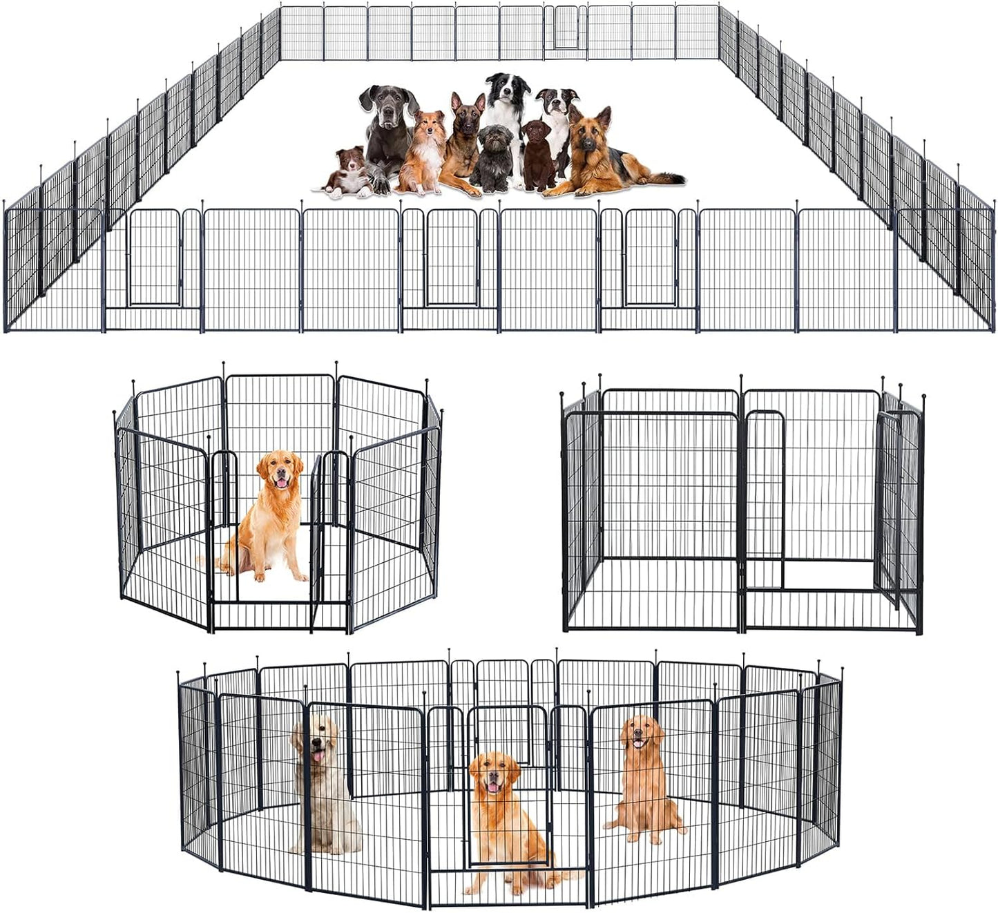 Portable Outdoor Dog Playpen for Large Medium Small Dogs