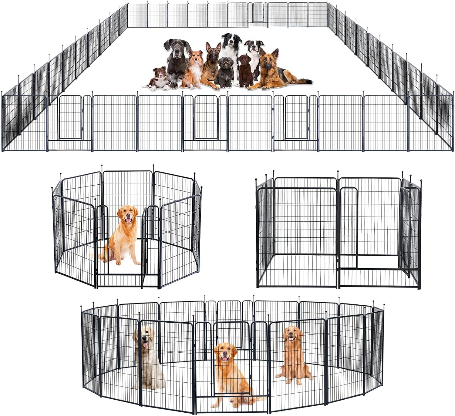 Portable Outdoor Dog Playpen for Large Medium Small Dogs