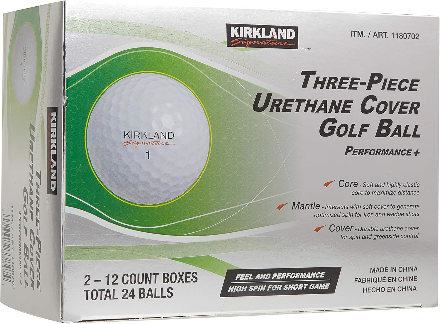 Long Lasting Performance: KIRKLAND Urethane Golf Balls