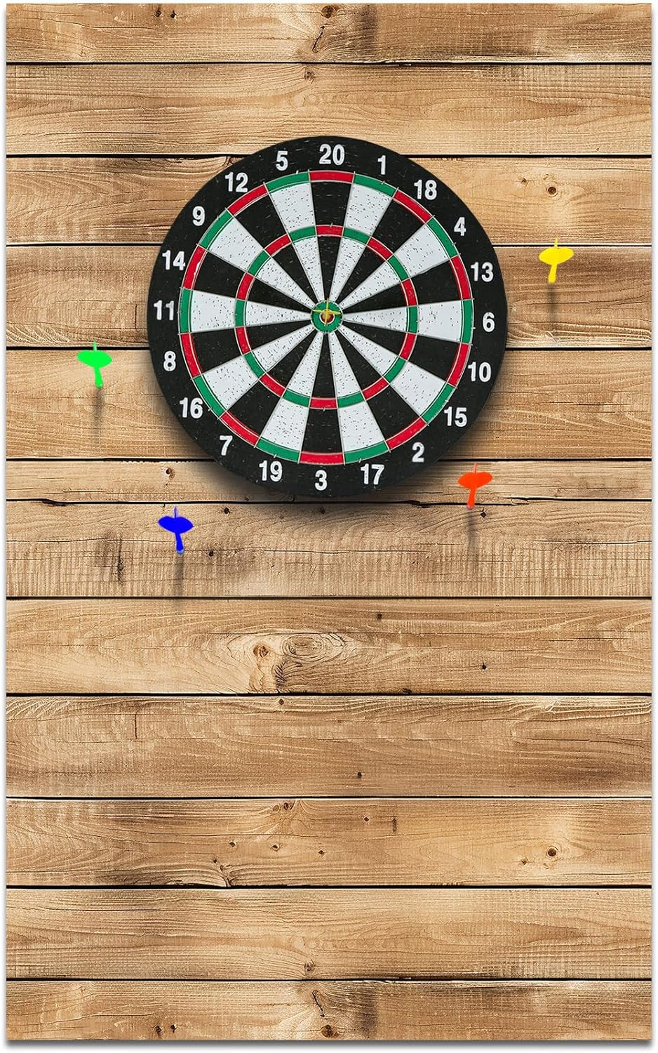 Felt Wood Grain Dart Board Wall Protectors for Game Rooms