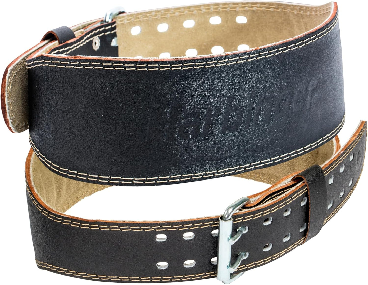 Harbinger Padded Leather Weightlifting Belt for Ultimate Support