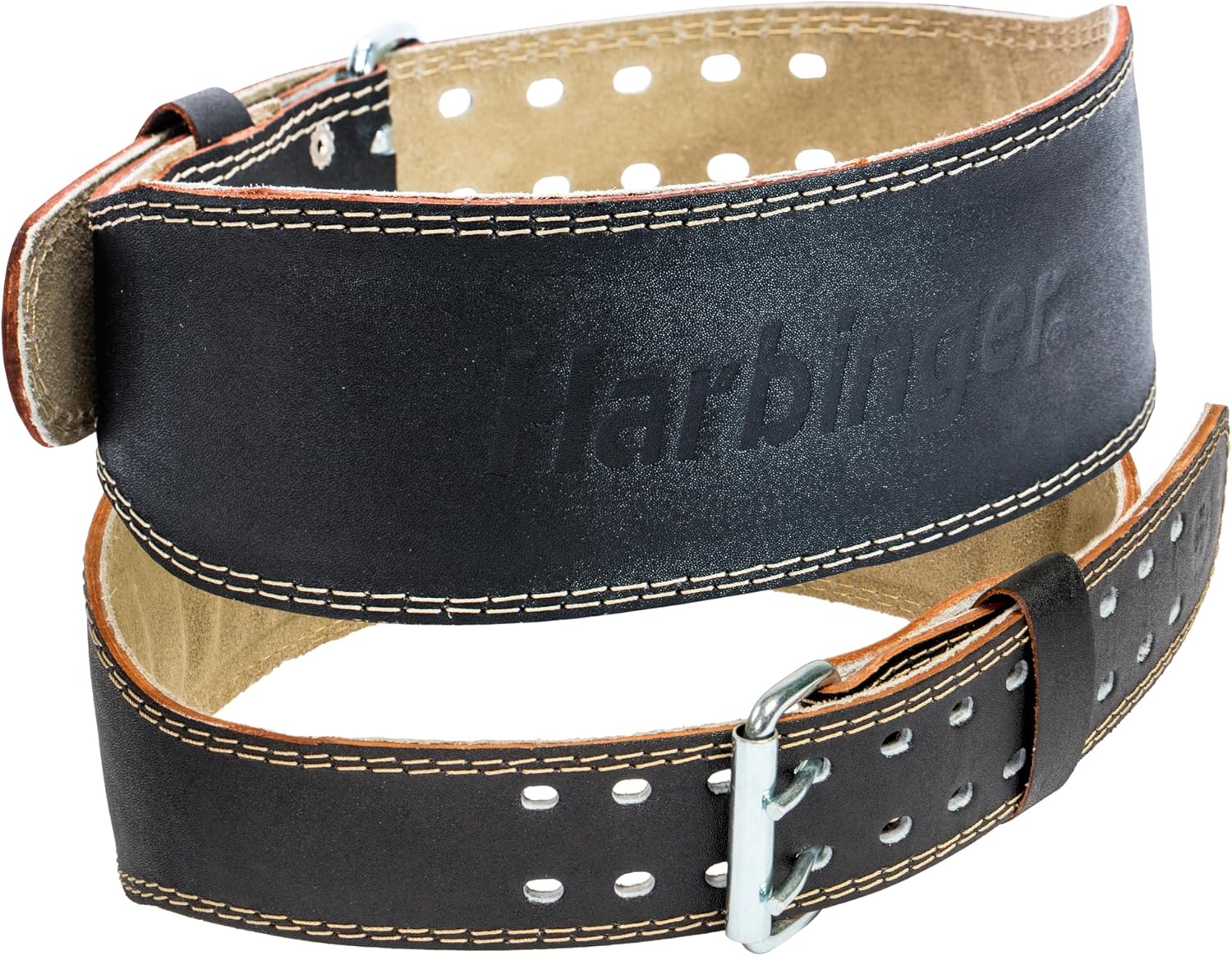 Harbinger Padded Leather Weightlifting Belt for Ultimate Support