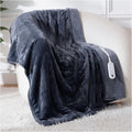 Electric Blanket Heated Throw 50in x 60in - Fast Heating Sherpa Throw