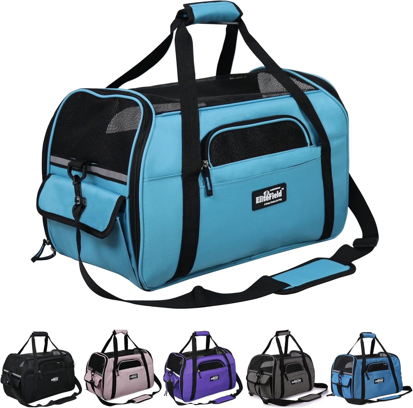 EliteField Soft Sided Pet Carrier for Travel and Comfort