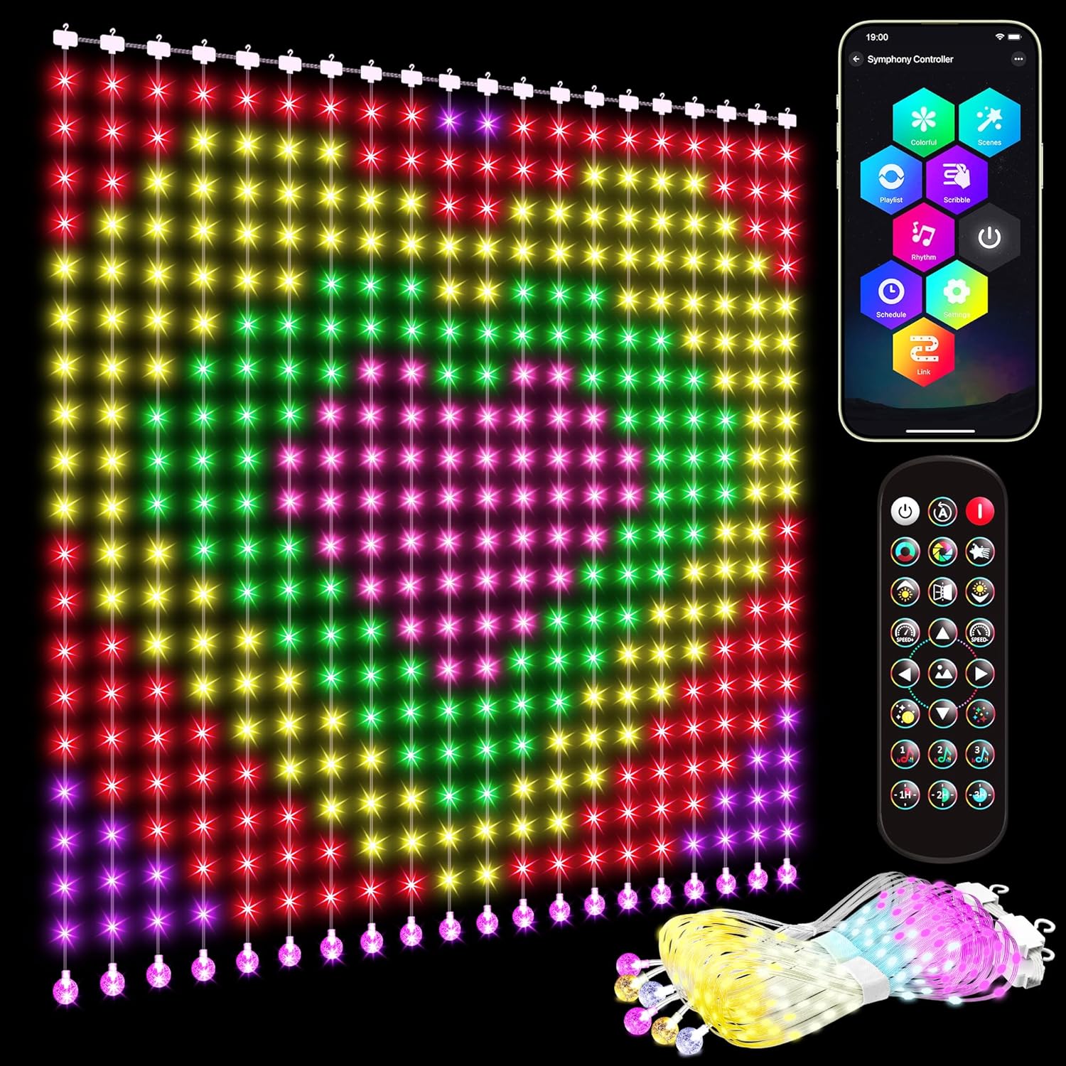 App Controlled Color Changing LED Flag Lights - Crebricy