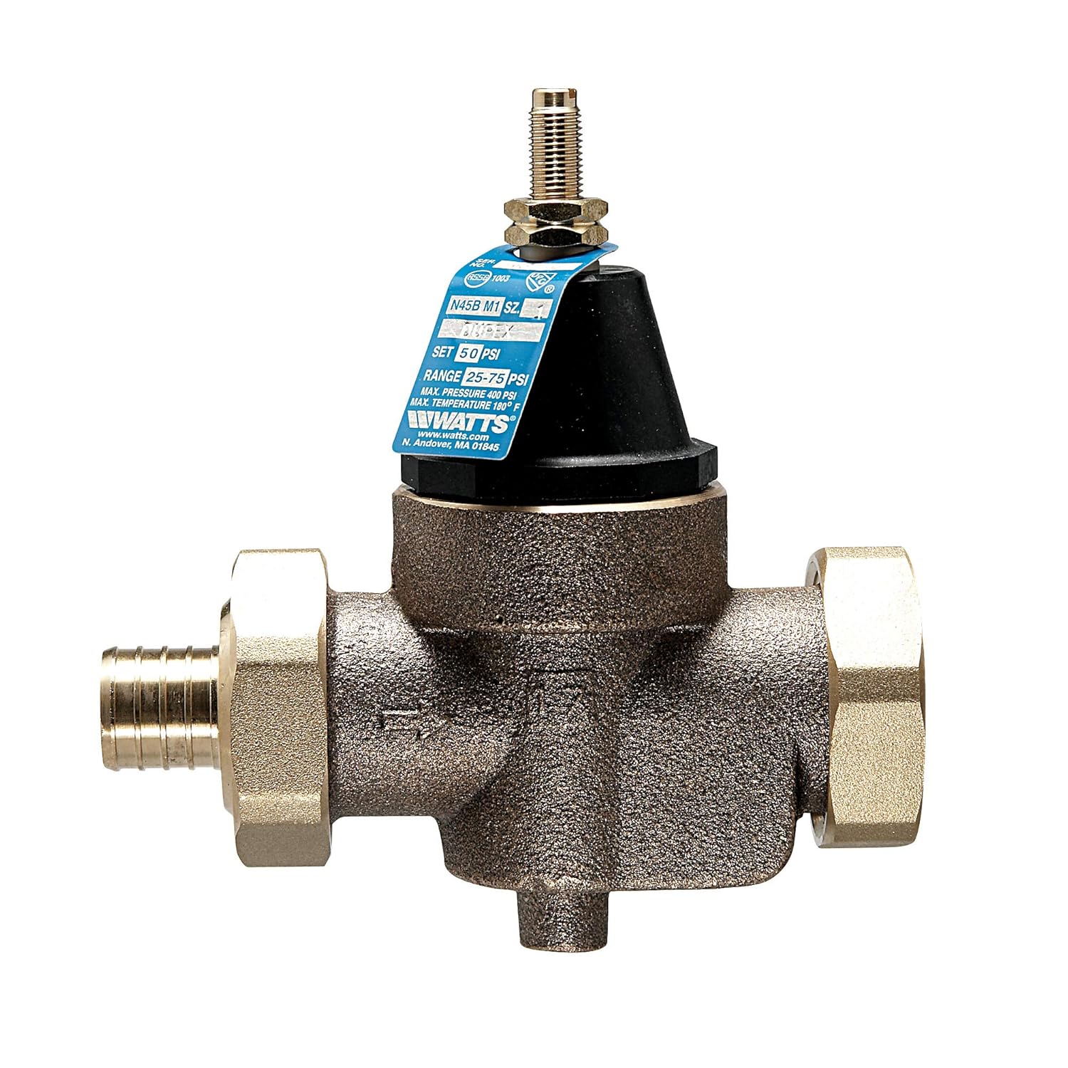 Watts 1in Lead-Free Water Pressure Reducing Valve for Plumbing