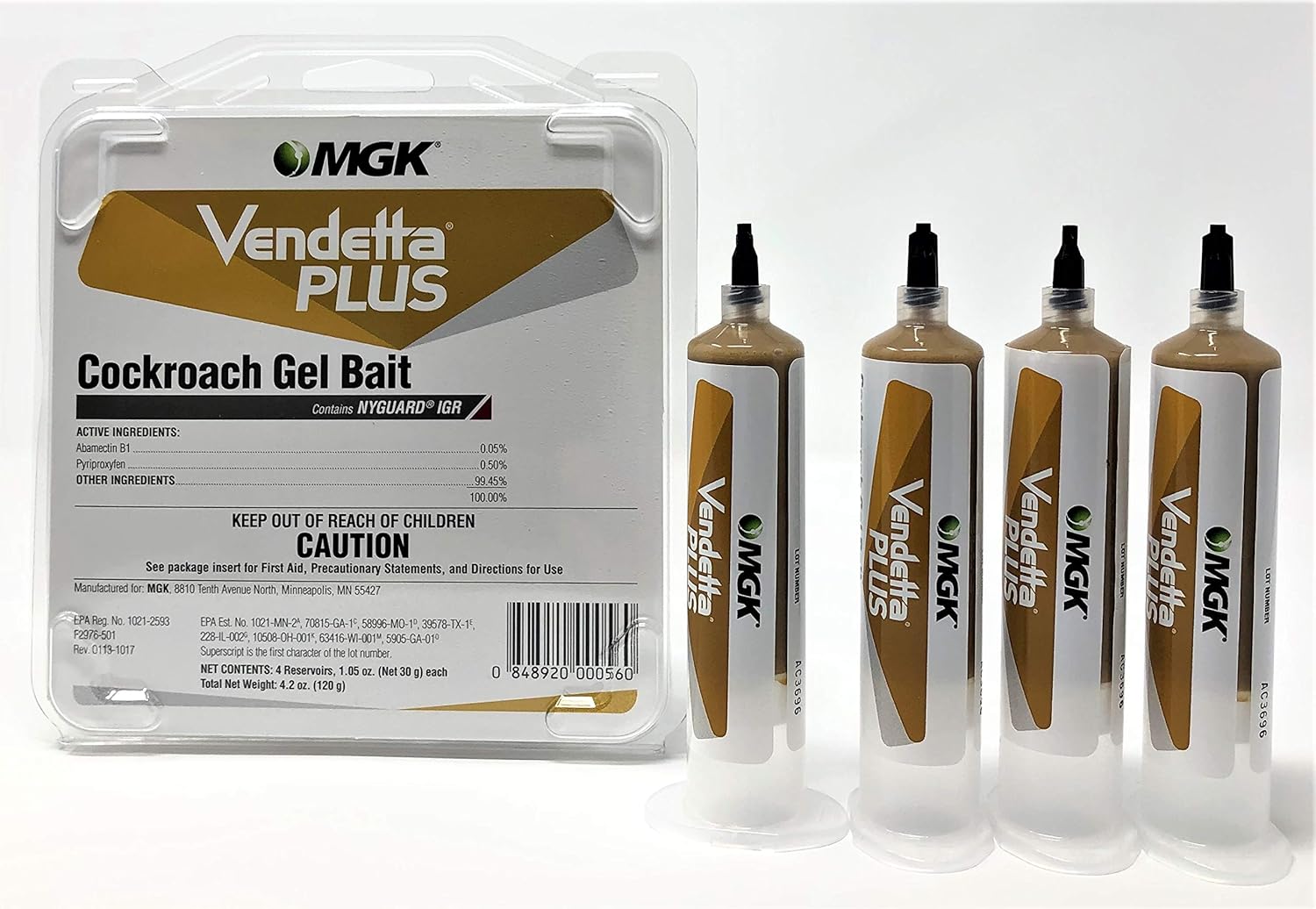 MGK Vendetta Plus Cockroach Gel Bait - Effective Pest Control Solution