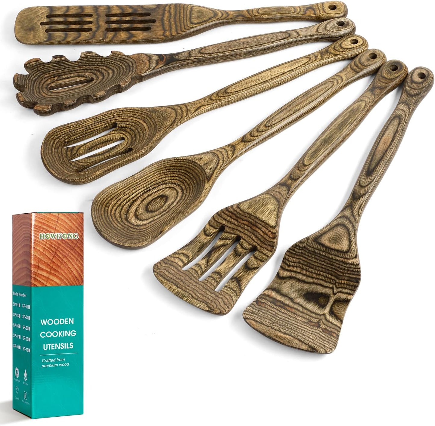 Premium Pakkawood Kitchen Utensil Set for Every Cooking Need