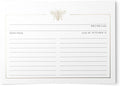 50 Gold Foil Bee Recipe Cards: Elegant & Practical